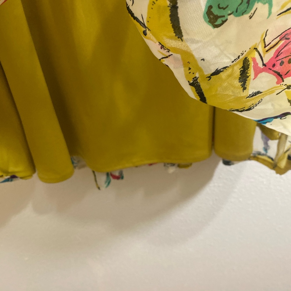 Marilyn Monroe Yellow Dress with Fashion Print Vintage - Picture 3 of 7